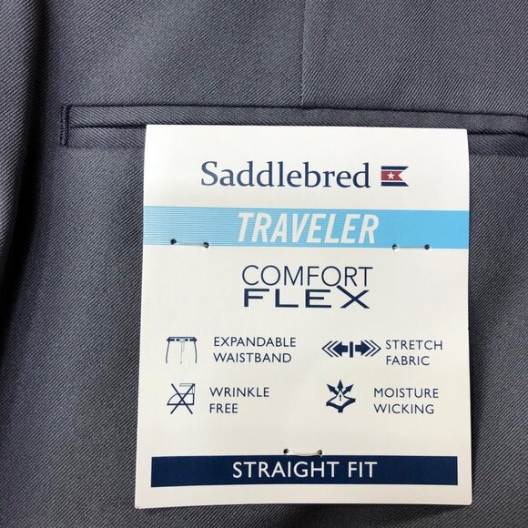 SADLEBRED MENS TRAVELER COMFORT FLEX STRAIGHT FIT 36 X 30 NWT - Picture 5 of 8